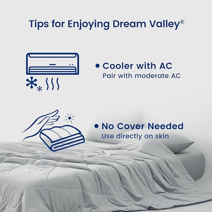Dream Valley® Outlast® Cooling Comforter, Throw Size, Breathable NASA-Grade - Image 6