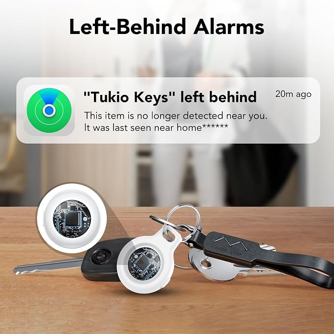 2025 New Air Tracker Tags-4 Pack, Replaceable Battery, Key Finder and Item - Image 5