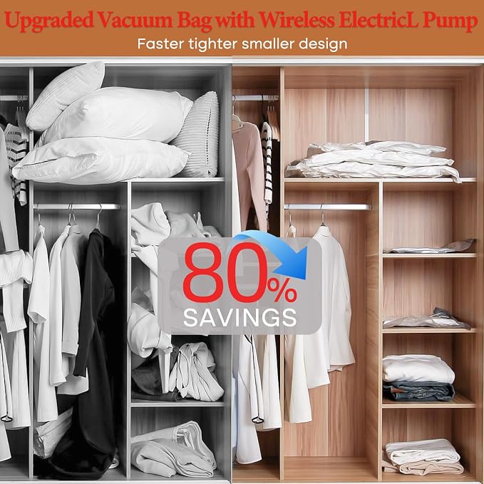 Vacuum Seal Bags for Clothing, 16 Pack Vacuum Storage Bags - Image 7