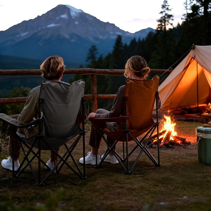 TIMBER RIDGE Oversized Folding Camping Chair - Image 7