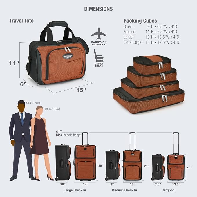 Travel Select Amsterdam 21-Inch Softside Expandable Carry-On Luggage, - Image 8