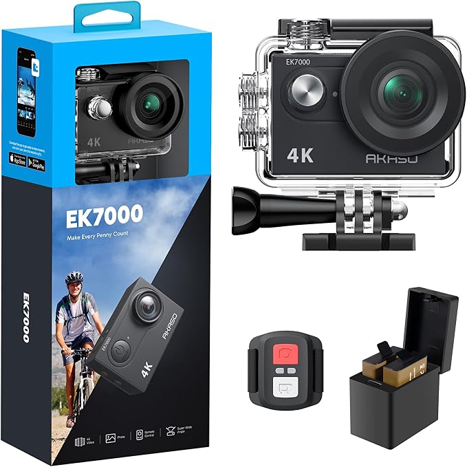 AKASO EK7000 4K30FPS 20MP WiFi Action Camera by AKASO