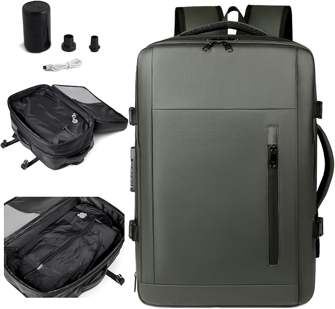 Vacuum-sealed travel computer backpack, Water-Resistant, - Image 9