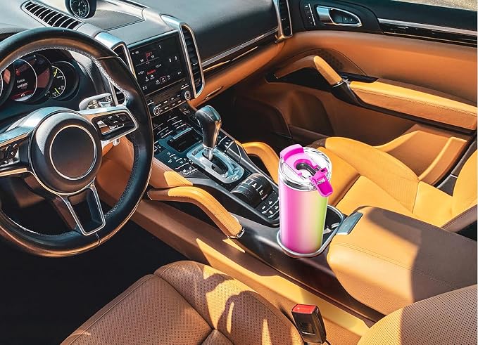 Meoky 24 oz Travel Coffee Mug with Leak-proof Lid, Stainless Steel Insulated Coffee Tumbler, Keeps Hot for 8 Hours or Cold for 24 Hours, Fits in Car Cup Holder (Lavender Butterfly) - Image 6