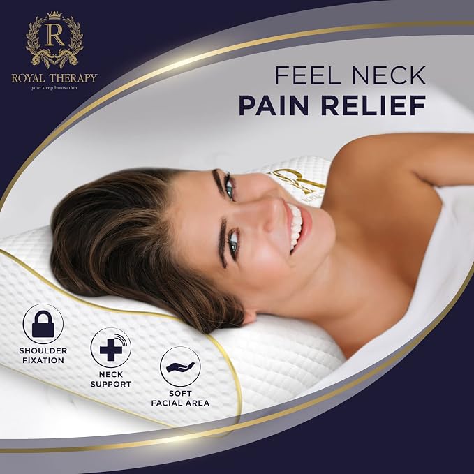 Memory Foam Pillow, Pillow for Neck and Shoulder Pain, Side Sleeper Pillow for - Image 3
