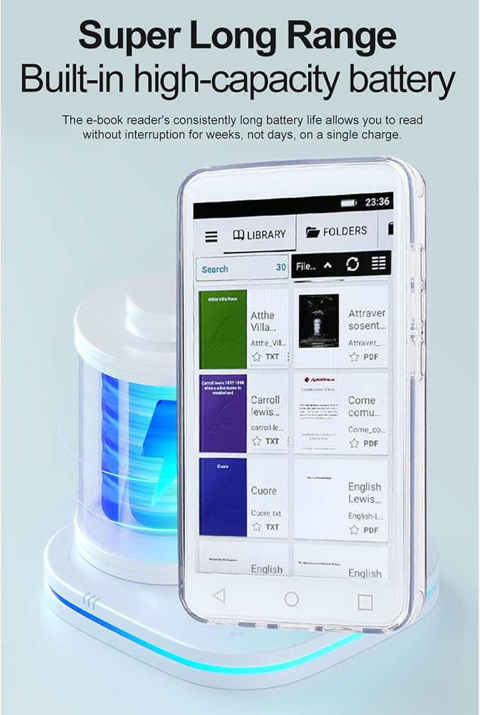eReader 5”Audiobooks 16GBWIFI, Voice Call Audiobooks, Faster Page Turns - Image 2