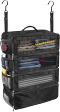 Suitcase Organizer, Travel Luggage Organizer Portable Hanging Travel Shelves by Unknown