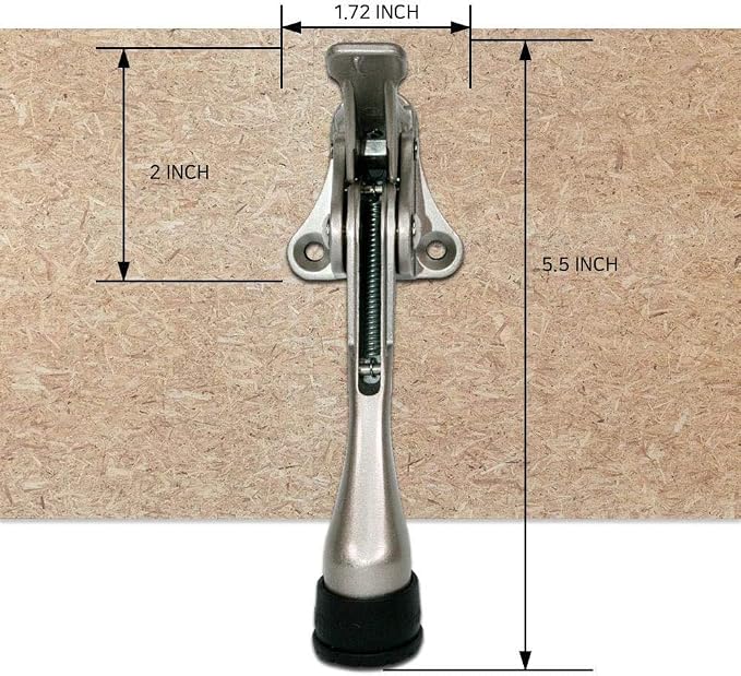 One Touch Kickdown Door Stopper, Door Holder, Heavy Duty Door Stops, Bottom of - Image 8