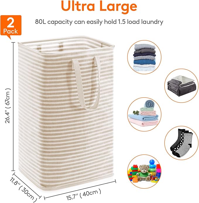 Lifewit Laundry Hamper Large Collapsible Laundry Basket, Freestanding - Image 3