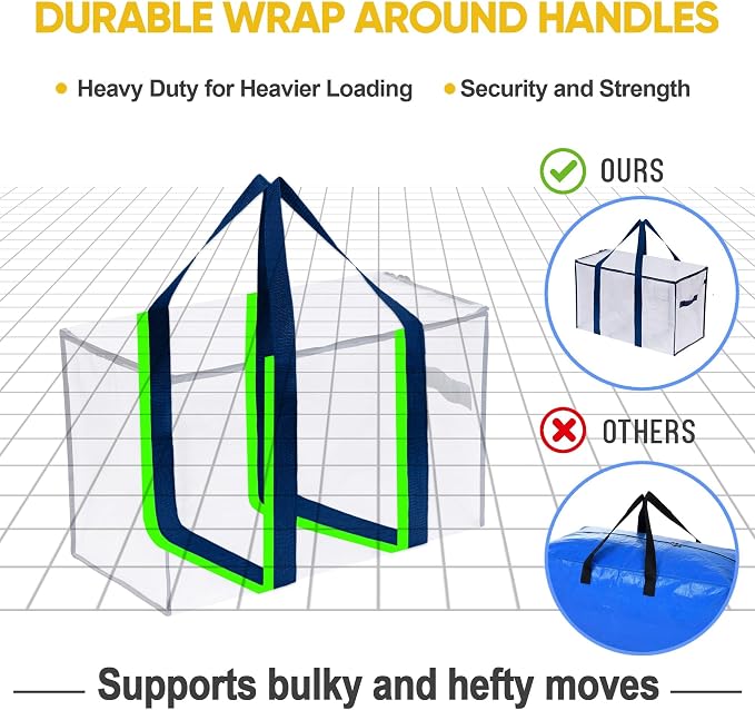 VENO 2 Pack Moving Bags, Heavy Duty, Moving Boxes Alternative, Packing Storage - Image 5