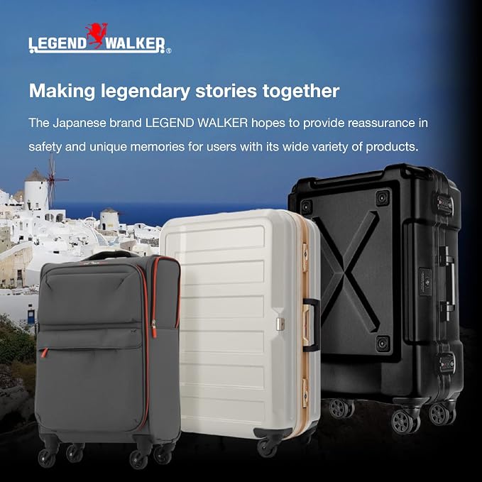 LEGEND WALKER Hardside Expandable Zipper Luggage, 5122-55-CB - Image 7
