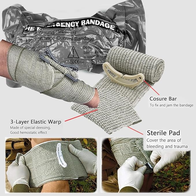 Tourniquet Pouch, Small Trauma Medical Kit Tactical First Aid - Image 3