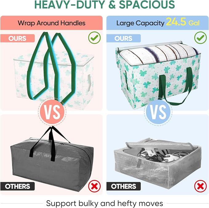 BALEINE 4-Pack Oversized Moving Bags - Image 4