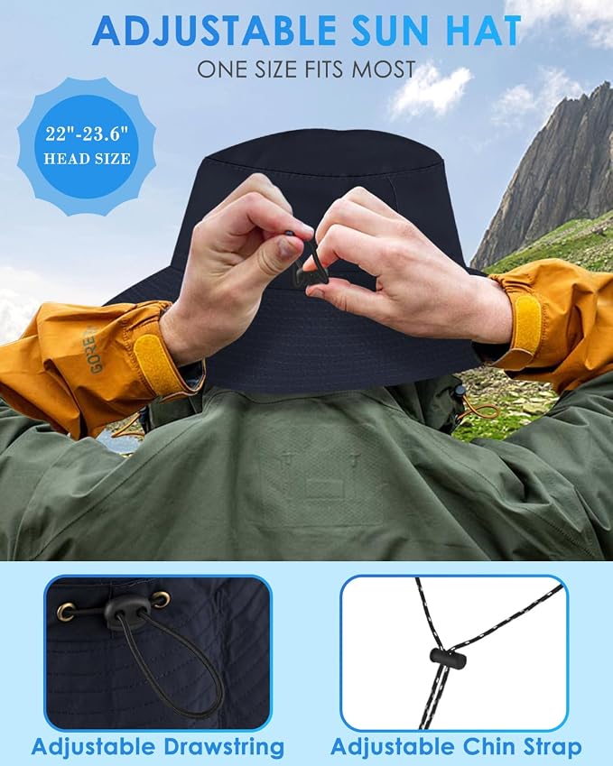 BROTOU Foldable Bucket Hats for Women/Men, UPF 50+ Wide Brim Sun Hat, - Image 2