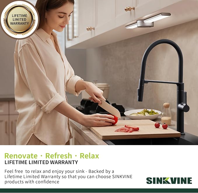 25-Inch Drop-In Kitchen Sink, SINKVINE 25" x 22" Stainless Steel Indoor and - Image 8