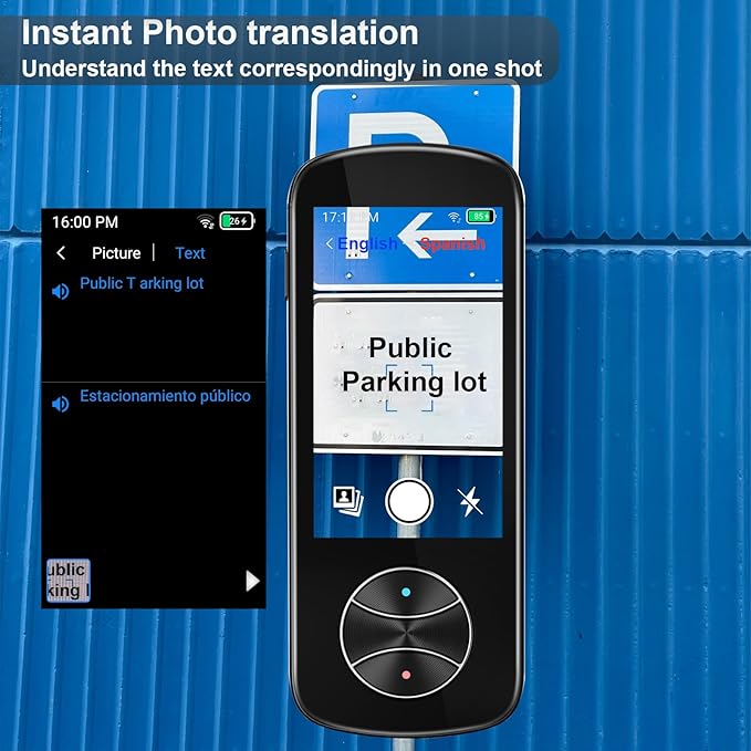 Language Translator Device No WiFi Needed, AI Translator Two Way Real Time - Image 4