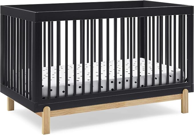 Delta Children Poppy 4-in-1 Convertible Crib, Midnight Grey/Natural by DeltaChildren