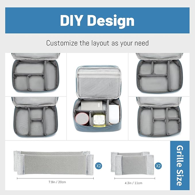 Lanola Electronic Organizer, Travel Cable Organizer Bag Pouch Electronic - Image 4