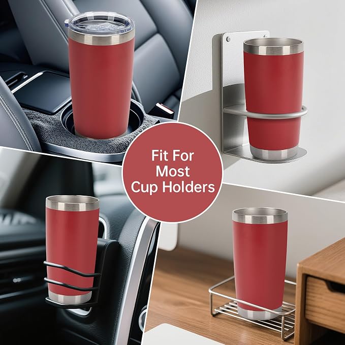 IEOVIEE 32 Pack, 20oz Stainless Steel Bulk Tumblers with Lids and Straws, Double Wall Insulated Travel Coffee Mug, Durable Powder Coated Tumbler Bulk Cup for Cold and Hot Drinks(Red) - Image 9