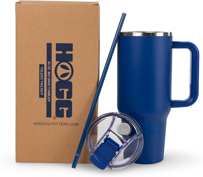 Hogg Big Swig 40 oz Tumbler with Handle and Straw - Toledo Twilight, 40oz Insulated Stainless Steel, Water Tumbler with Straw, Water Cup with Handle, Versatile Leak Proof Lid - Image 7