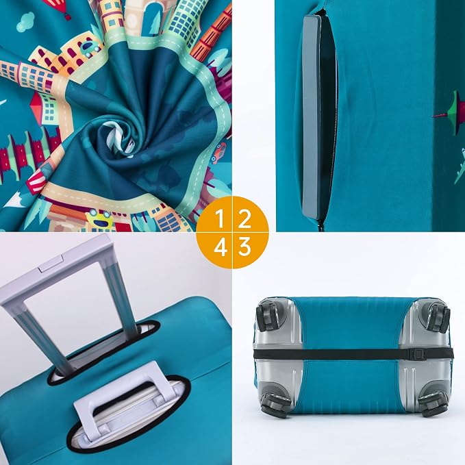 Travelkin Luggage Covers For Suitcase Tsa Approved, Suitcase Cover Protector - Image 7
