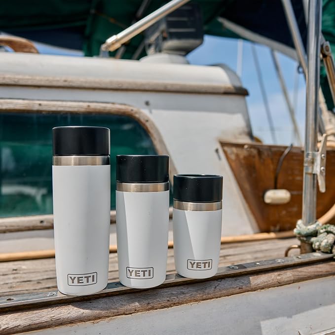 YETI Rambler 8 oz Travel Bottle, Stainless Steel, Vacuum Insulated with Leakproof Commuter Cap, Black - Image 4