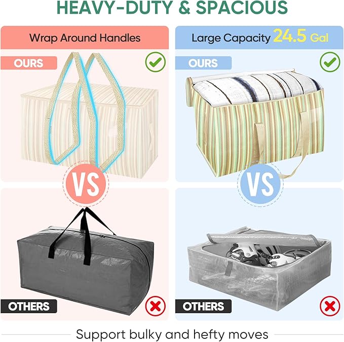BALEINE 2-Pack Oversized Moving Bags - Image 4