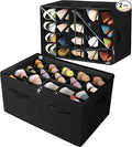 Shoe Organizer for Closet 2 Pack, Foldable Shoe Box by TOPIAHOME