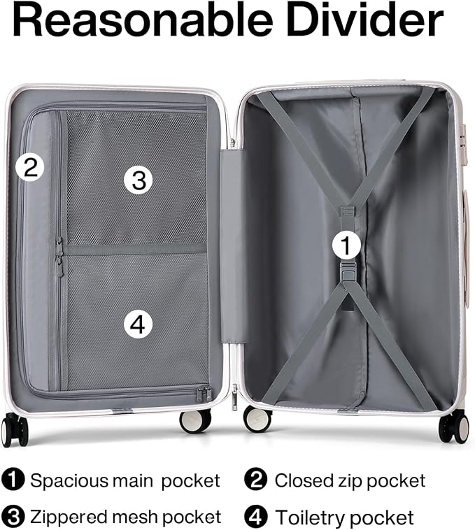 Hanke Luggage Sets 3 piece Carry On Luggage - Image 5