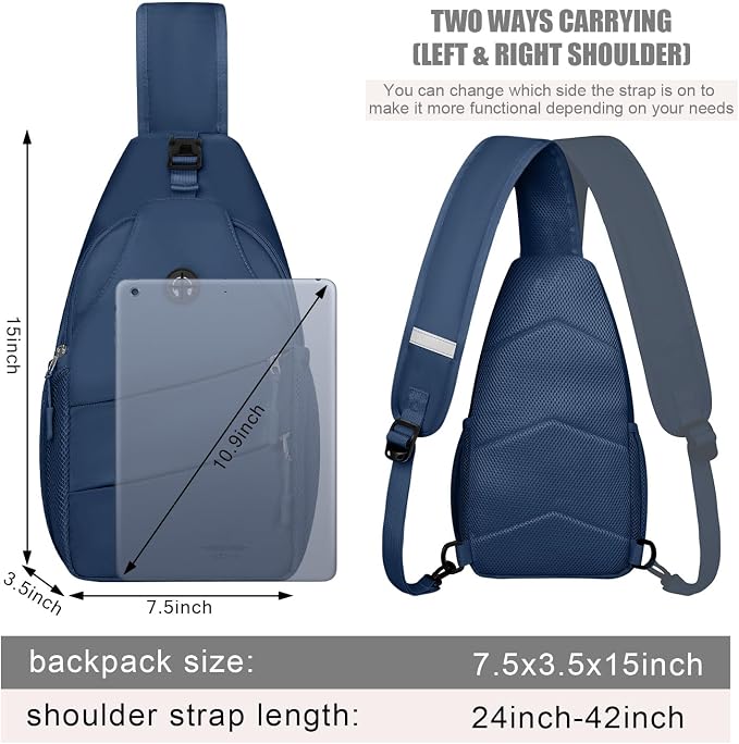 Crossbody Bags for Women Men Trendy Sling Bag Bakpack Casual Chest Bag - Image 2