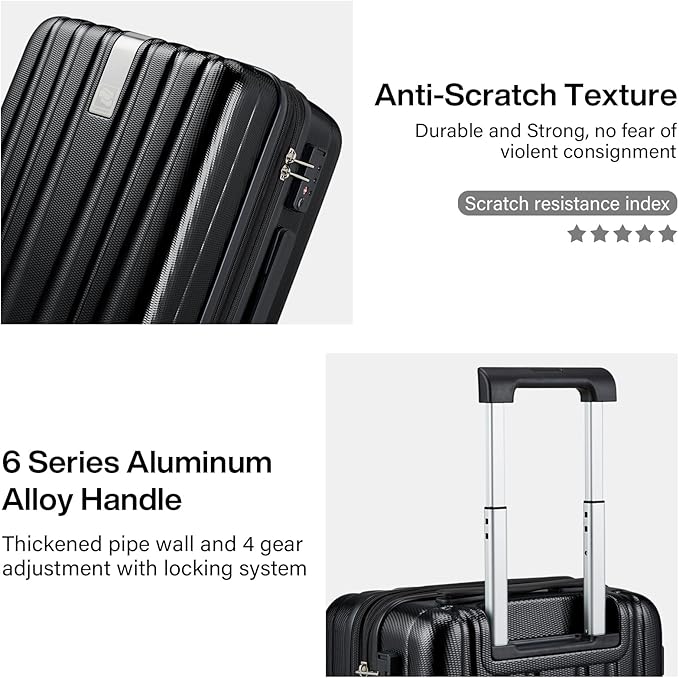 Hanke 20 Inch Expandable Carry on Luggage 22x14x9 Airline Approved Lightweight - Image 8