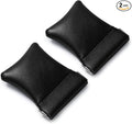 2 Pack PU Leather Slim Engagement Wedding Ring Pouch Leather Jewelry Pouch by Woodten