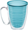 Tervis Clear & Colorful Tabletop Made in USA Double Walled Insulated Tumbler Travel Cup Keeps Drinks Cold & Hot, 16oz Mug, Blue Moon by TervisTumblerCompany