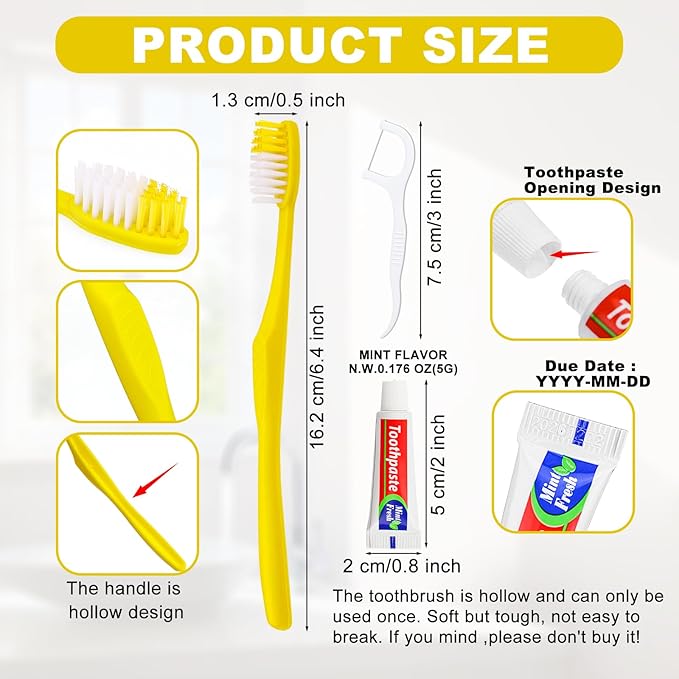 30pcs Disposable Toothbrushes - Image 4
