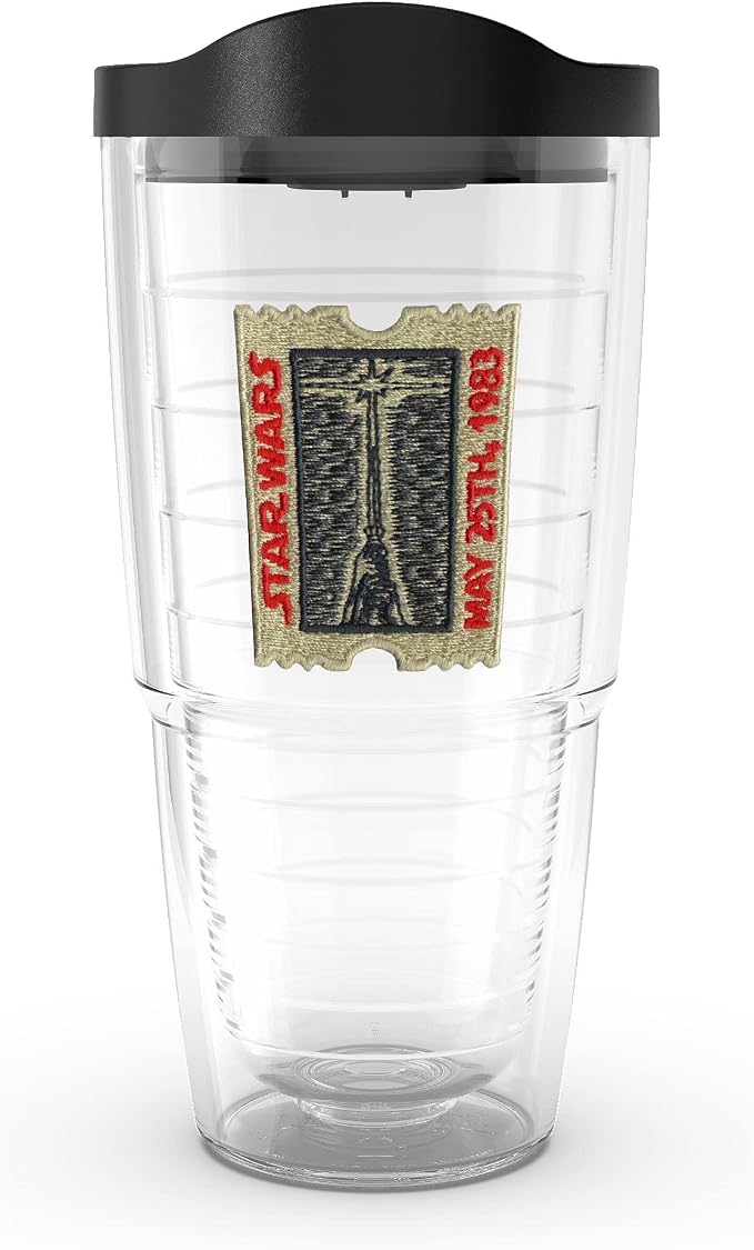 Tervis Star Wars Return of the Jedi Ticket Made in USA Double Walled Insulated Tumbler Travel Cup Keeps Drinks Cold & Hot, 24oz, Classic by TervisTumblerCompany