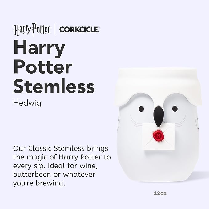 Corkcicle Stemless Insulated Wine Glass Tumbler - Beverages Cold 6 & Hot 3 Hours - Stainless Steel - Easy-Grip - Summer Drinkware Gift - Keeps Drinks Ice - 12 oz - Hedwig - Image 2