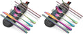 DEVICO Portable Utensils, Travel Camping Cutlery Set, 8-Piece including Knife by DEVICO