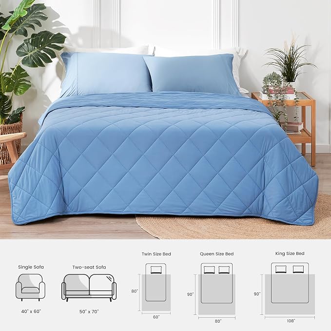 Cozy Bliss Cooling Blanket for Hot Sleepers, Q-Max 0.4 Cooling Comfort for - Image 9