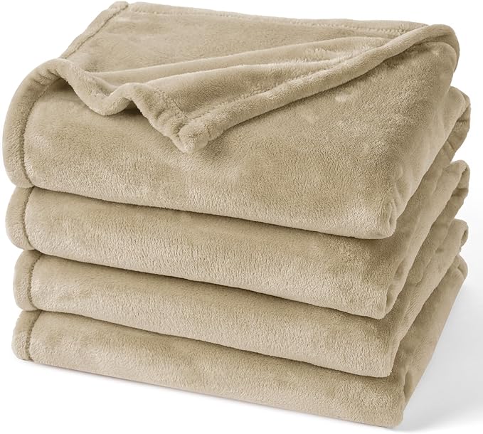 PHF Ultra Soft Fleece Blanket Queen Size, No Shed No Pilling Luxury Plush Cozy by PHF