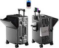 Zipperless Luggage, Polycarbonate Aluminum Hard Shell, Expandable Carry-On by cycyCarry