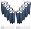 20oz Tumbler with Straw and Brush, Stainless Steel Vacuum Insulated tumbler by Unknown