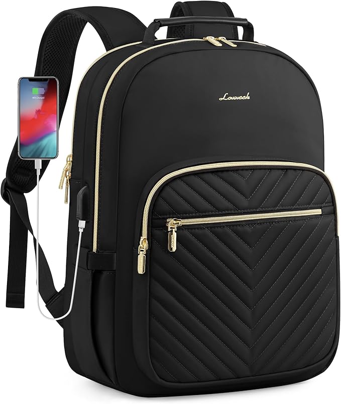 LOVEVOOK Laptop Backpack Purse for Women, Work Travel Computer Bags, College by LOVEVOOK