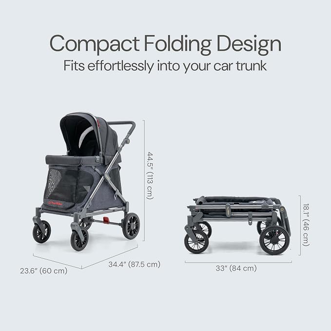 Familidoo Q1 Multi-Use Kids Wagon Stroller – Foldable, Lightweight & All-Terrain - Image 6