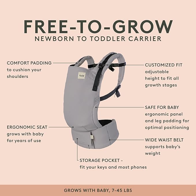 Baby Tula Linen Panel Free-to-Grow Baby Carrier - Image 3