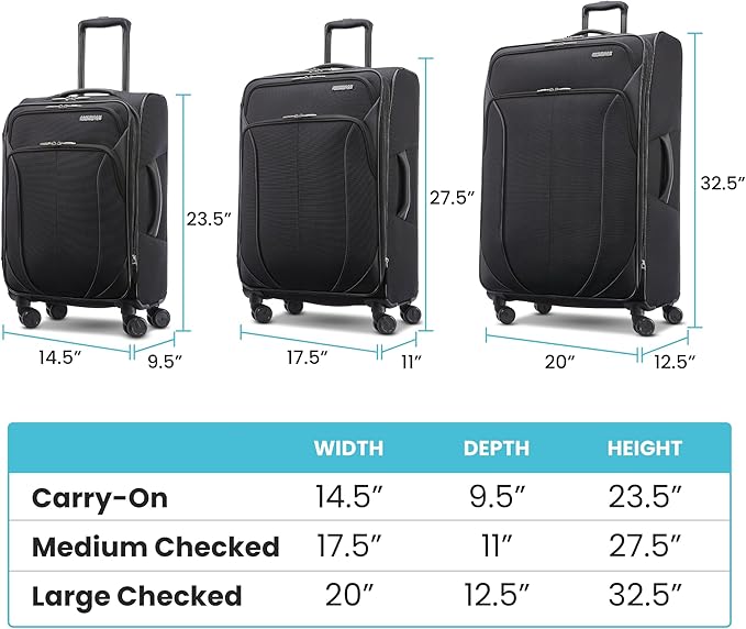 American Tourister 4 KIX 2.0 Softside Expandable Luggage - Image 7