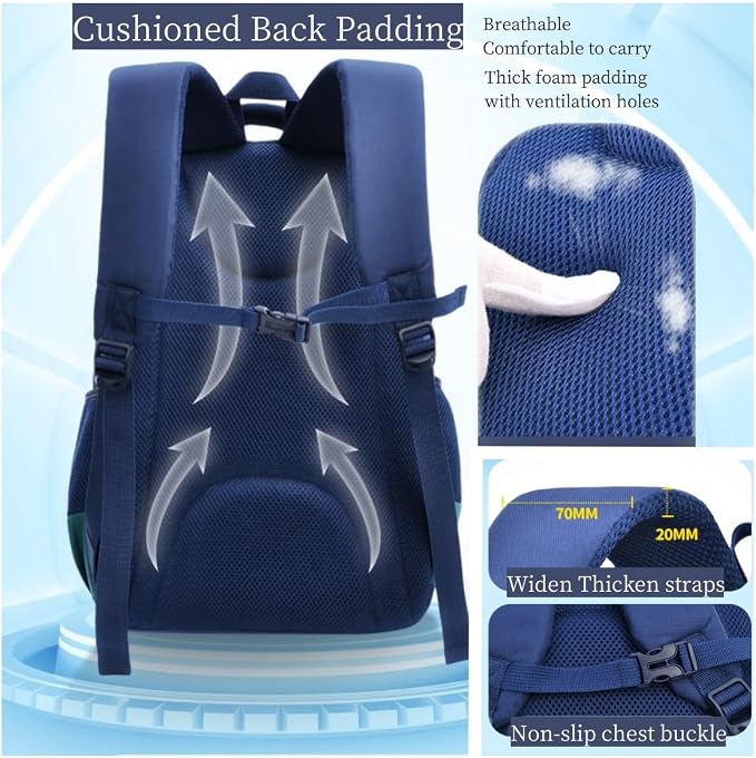 Astronaut-space Backpack for Boys-Girls Elementary Middle School Bookbag - Image 5