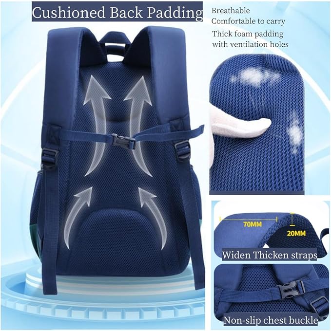 Astronaut-space Backpack for Boys-Girls Elementary Middle School Backpack Book - Image 5