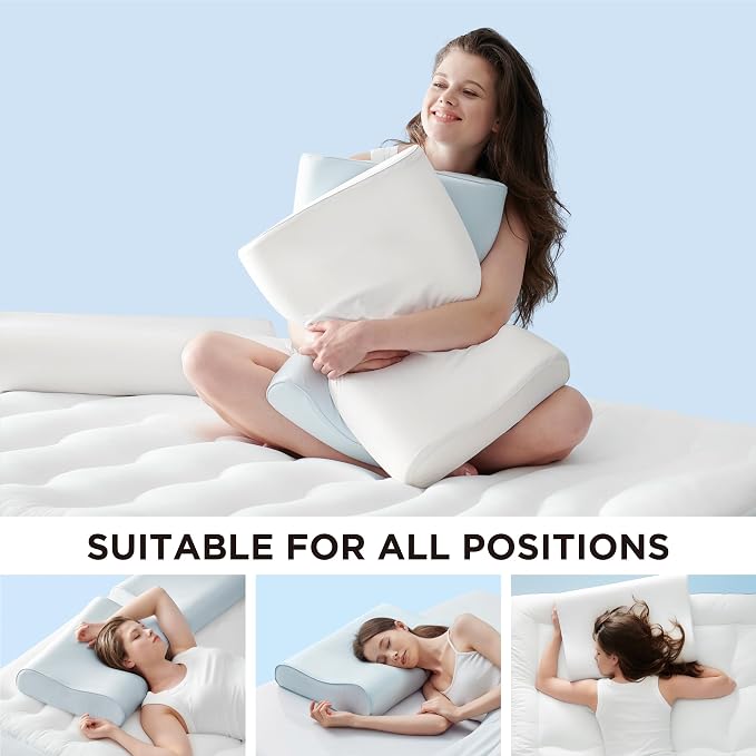 Bedsure Cervical Neck Pillow for Sleeping, Memory Foam - Image 8