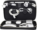 Medicine Handmade Leather Cable Organizer Bag – Full-Grain Leather Travel Tech by TORONATA
