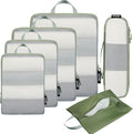 BAGAIL 6 Set Ultralight Compression Packing Cubes Packing Organizer by BAGAIL